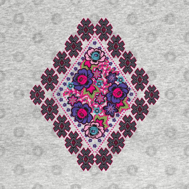 Folk Aztec print by gaynorcarradice